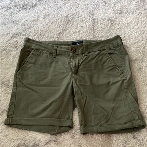 Vintage American Eagle Outfitters Olive Green Bermuda Shorts